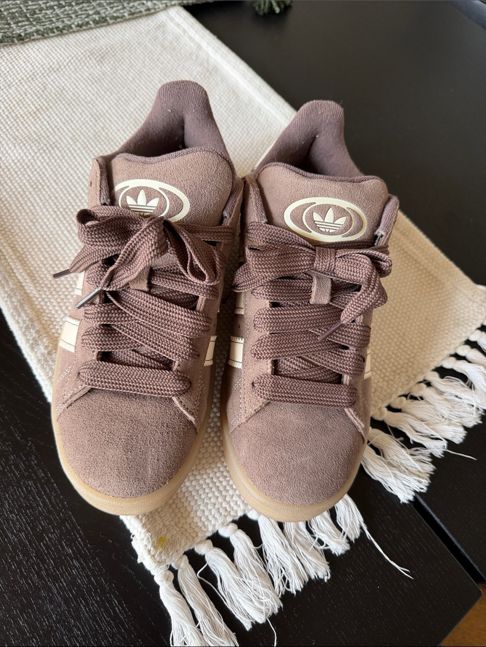 adidas Brown Suede Low-Top Sneakers